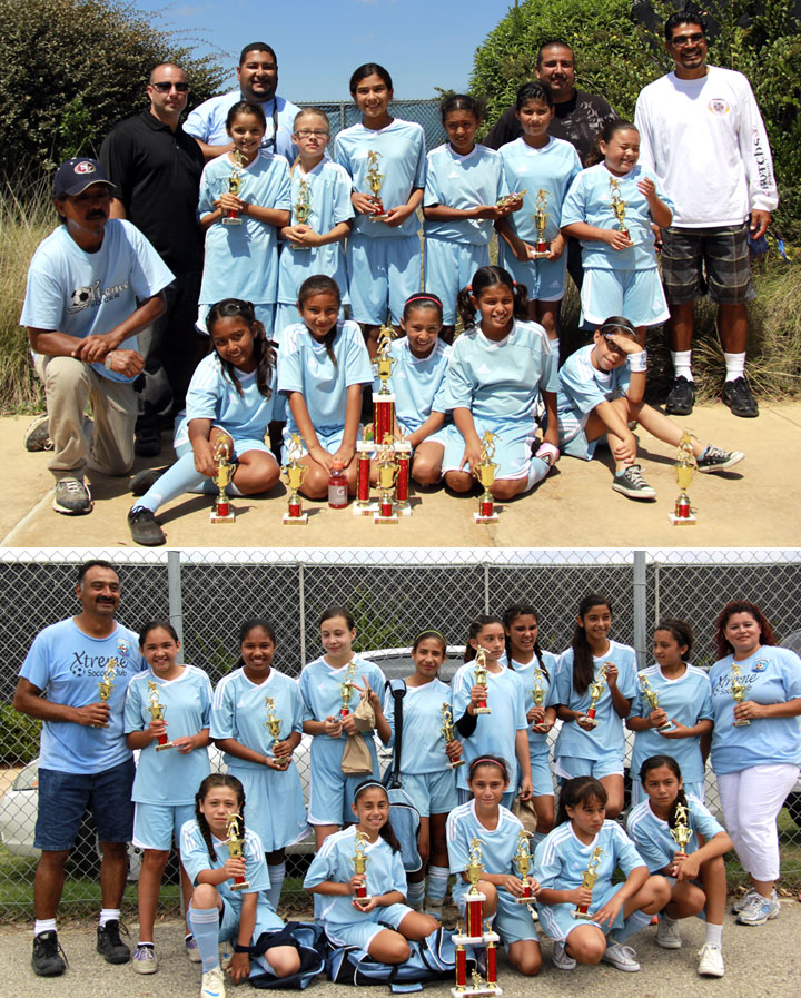Xtreme soccer girls take home trophies